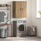 Vidaxl wandkast artisan eiken 69,5 x 34 x 90 cm bewerkt hout