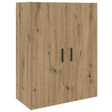 Vidaxl wandkast artisan eiken 69,5 x 34 x 90 cm bewerkt hout