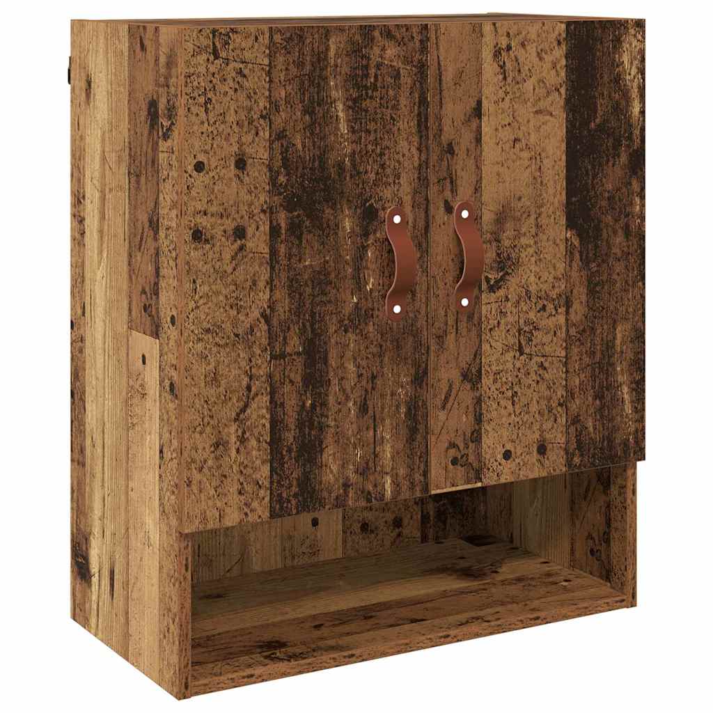 Vidaxl wandkast 60 x 31 x 70 cm bewerkt hout oud hout