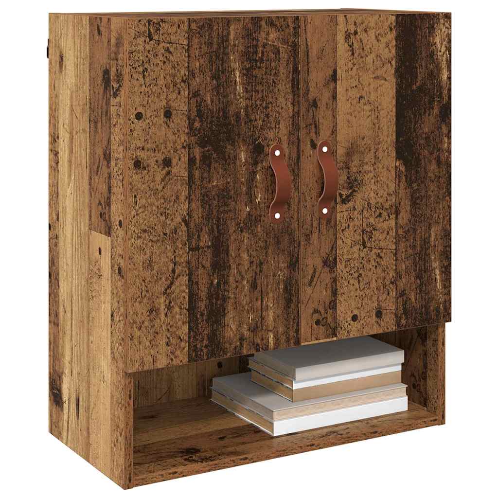 Vidaxl wandkast 60 x 31 x 70 cm bewerkt hout oud hout