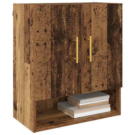 Vidaxl wandkast 60 x 31 x 70 cm bewerkt hout oud hout