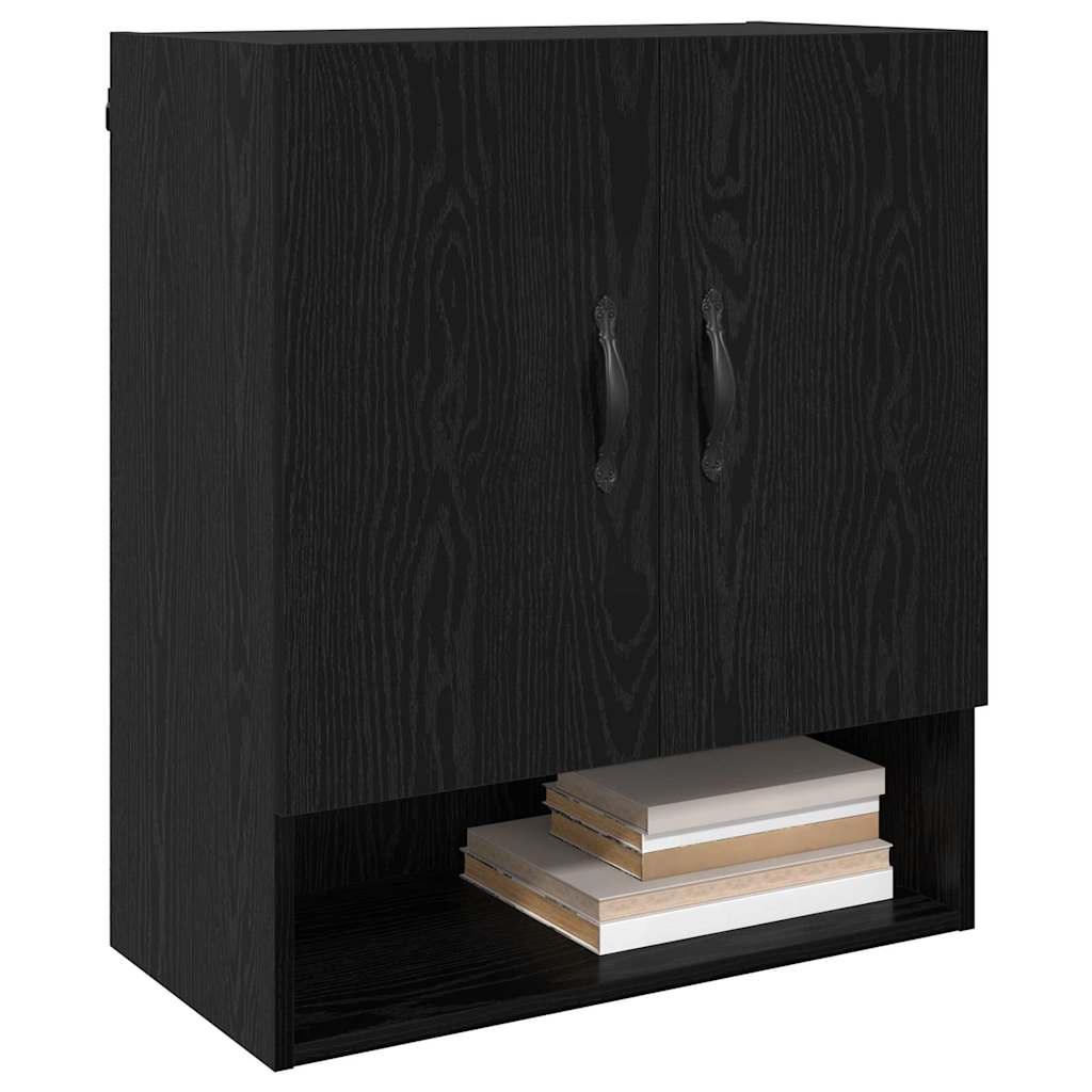 Vidaxl wandkast 60 x 31 x 70 cm bewerkt hout zwart eiken