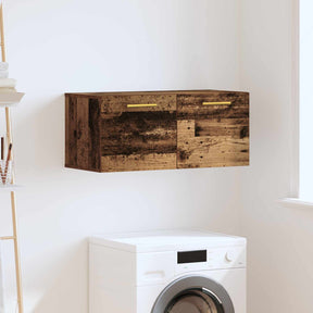 Vidaxl wandkast 80 x 36.5 x 35 cm bewerkt hout oud hout