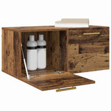 Vidaxl wandkast 80 x 36.5 x 35 cm bewerkt hout oud hout
