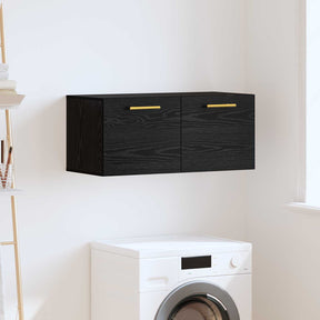 Vidaxl wandkast 80 x 36.5 x 35 cm bewerkt hout zwart eiken