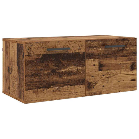 Vidaxl wandkast 80 x 36.5 x 35 cm bewerkt hout oud hout