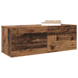 Vidaxl wandkast 100 x 36,5 x 35 cm bewerkt hout oudhout