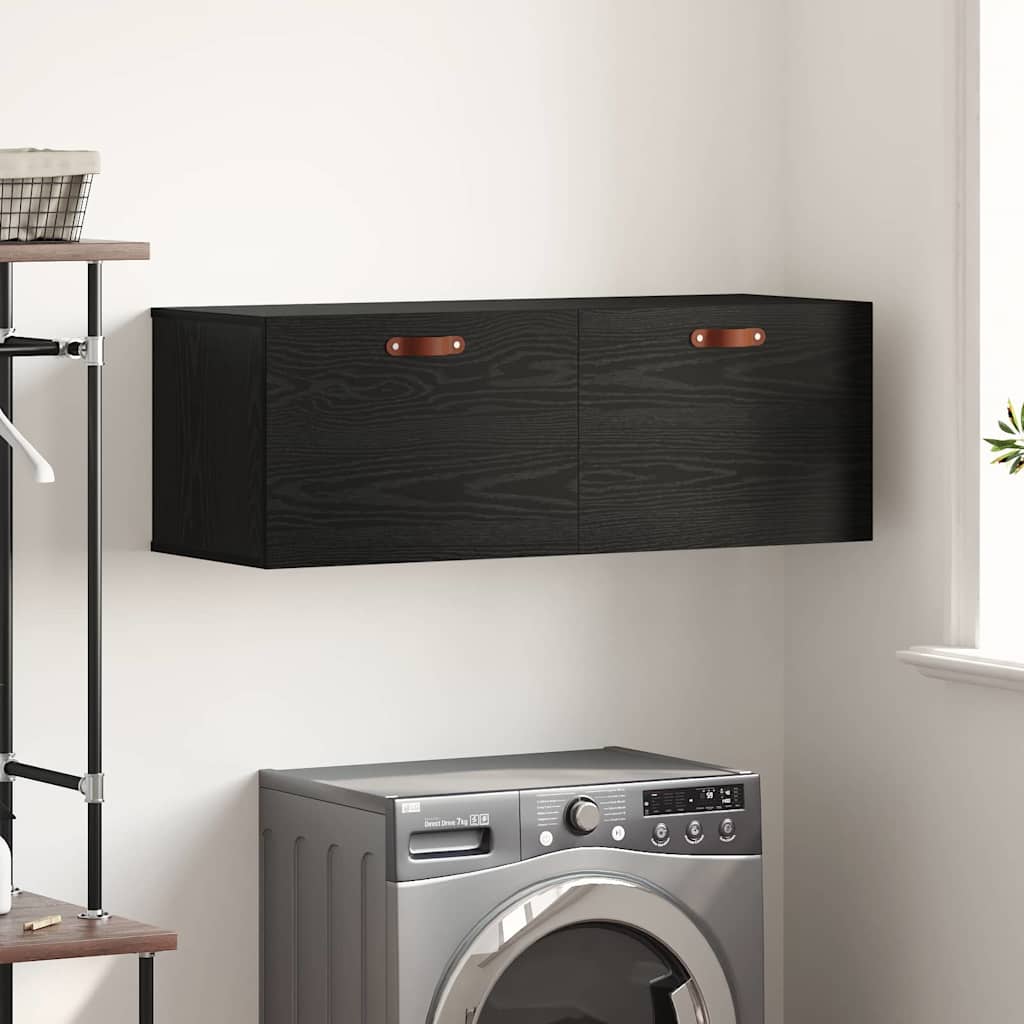 Vidaxl wandkast 100 x 36,5 x 35 cm bewerkt hout zwart eiken