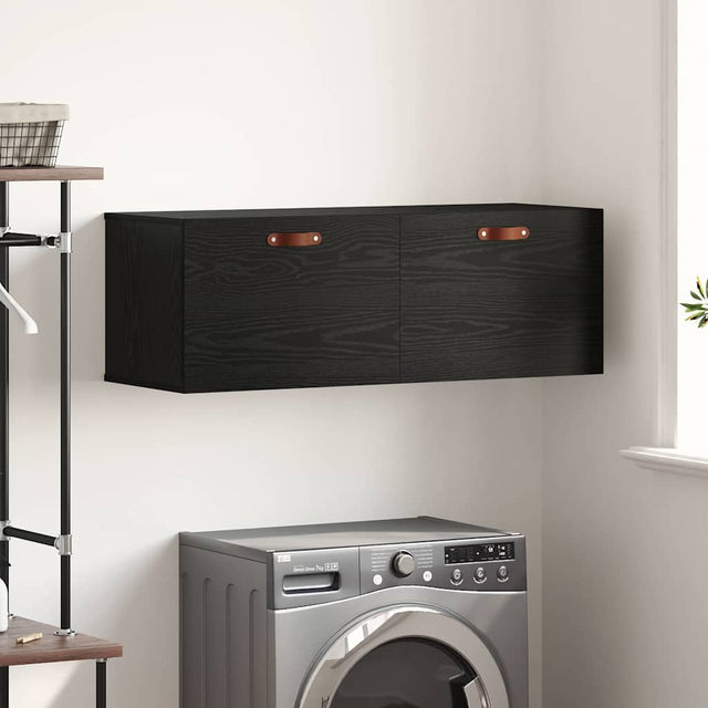 Vidaxl wandkast 100 x 36,5 x 35 cm bewerkt hout zwart eiken