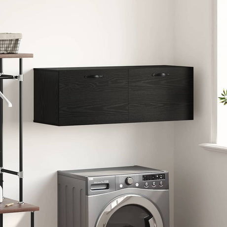 Vidaxl wandkast 100 x 36,5 x 35 cm bewerkt hout zwart eiken