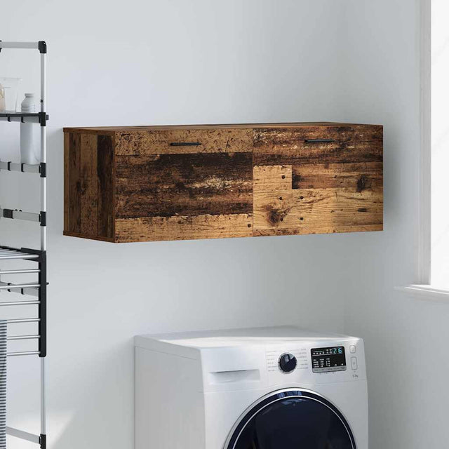 Vidaxl wandkast 100 x 36,5 x 35 cm bewerkt hout oudhout