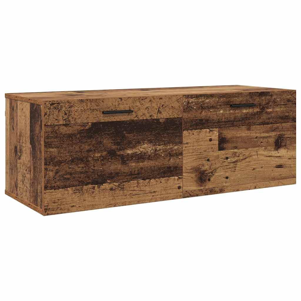 Vidaxl wandkast 100 x 36,5 x 35 cm bewerkt hout oudhout