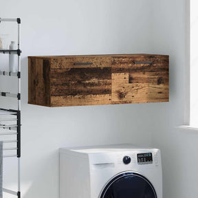 Vidaxl wandkast 100 x 36.5 x 35 cm bewerkt hout oud hout