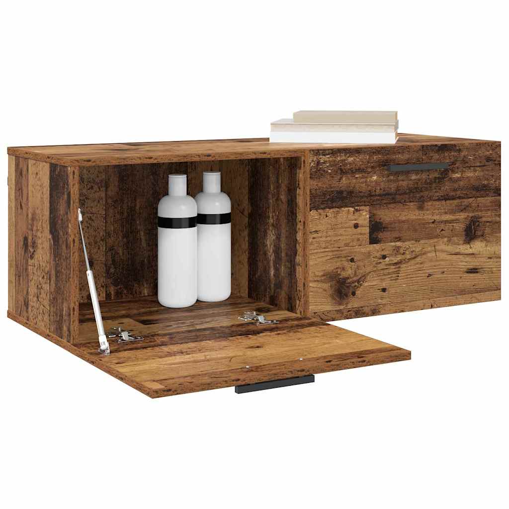 Vidaxl wandkast 100 x 36.5 x 35 cm bewerkt hout oud hout