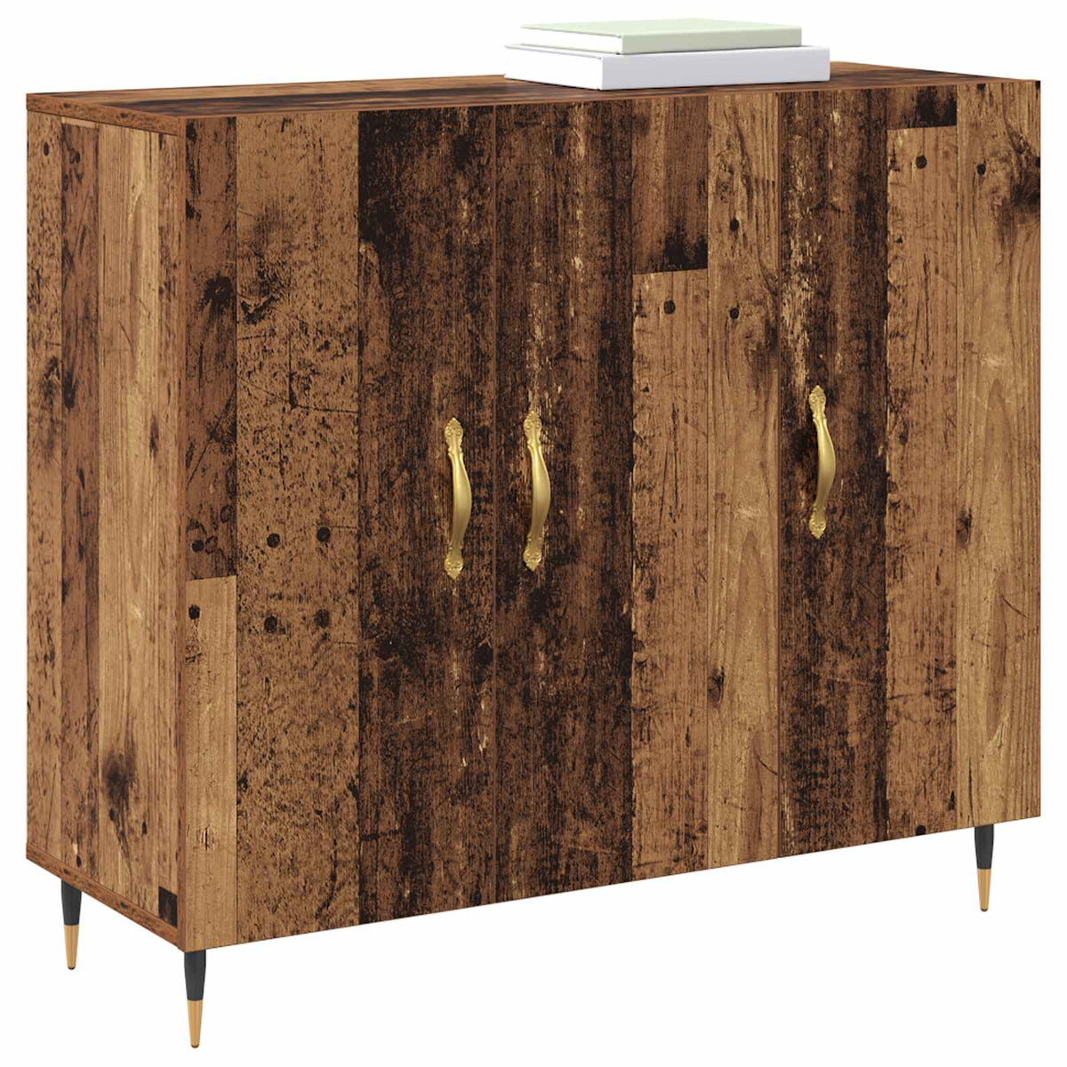 Vidaxl dressoir oudhout 90 x 34 x 80 cm bewerkt hout