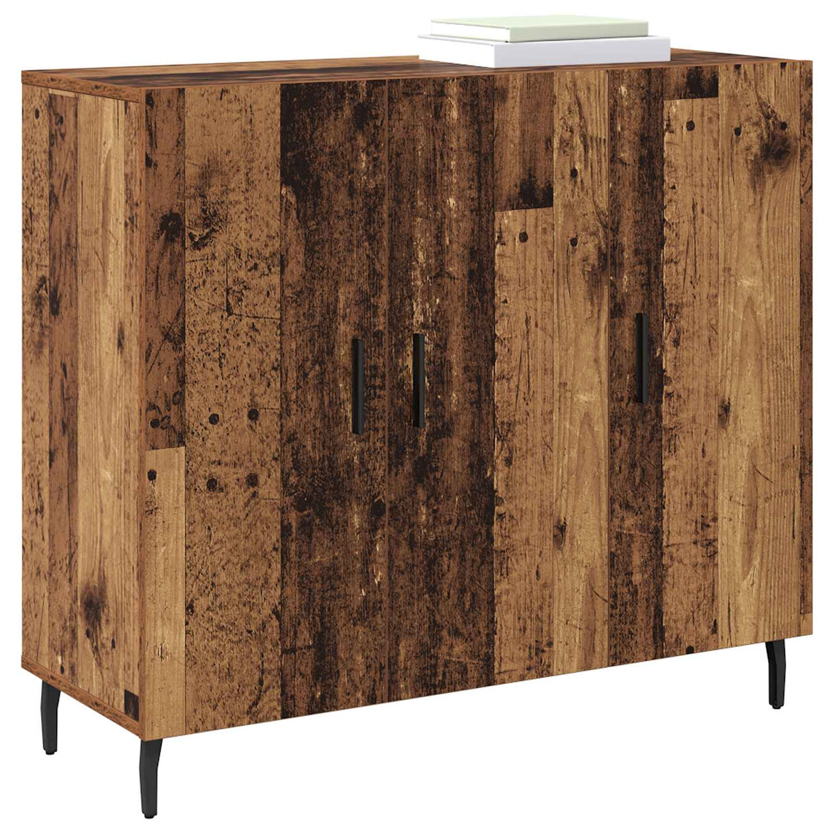 Vidaxl dressoir oudhout 90 x 34 x 80 cm bewerkt hout