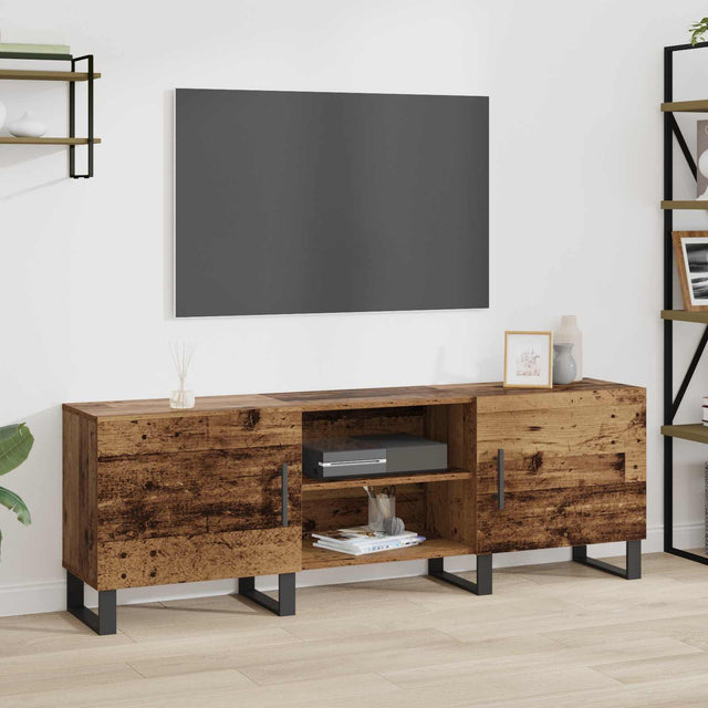 Vidaxl tv-kast 150 x 30 x 50 cm oud hout bewerkt hout