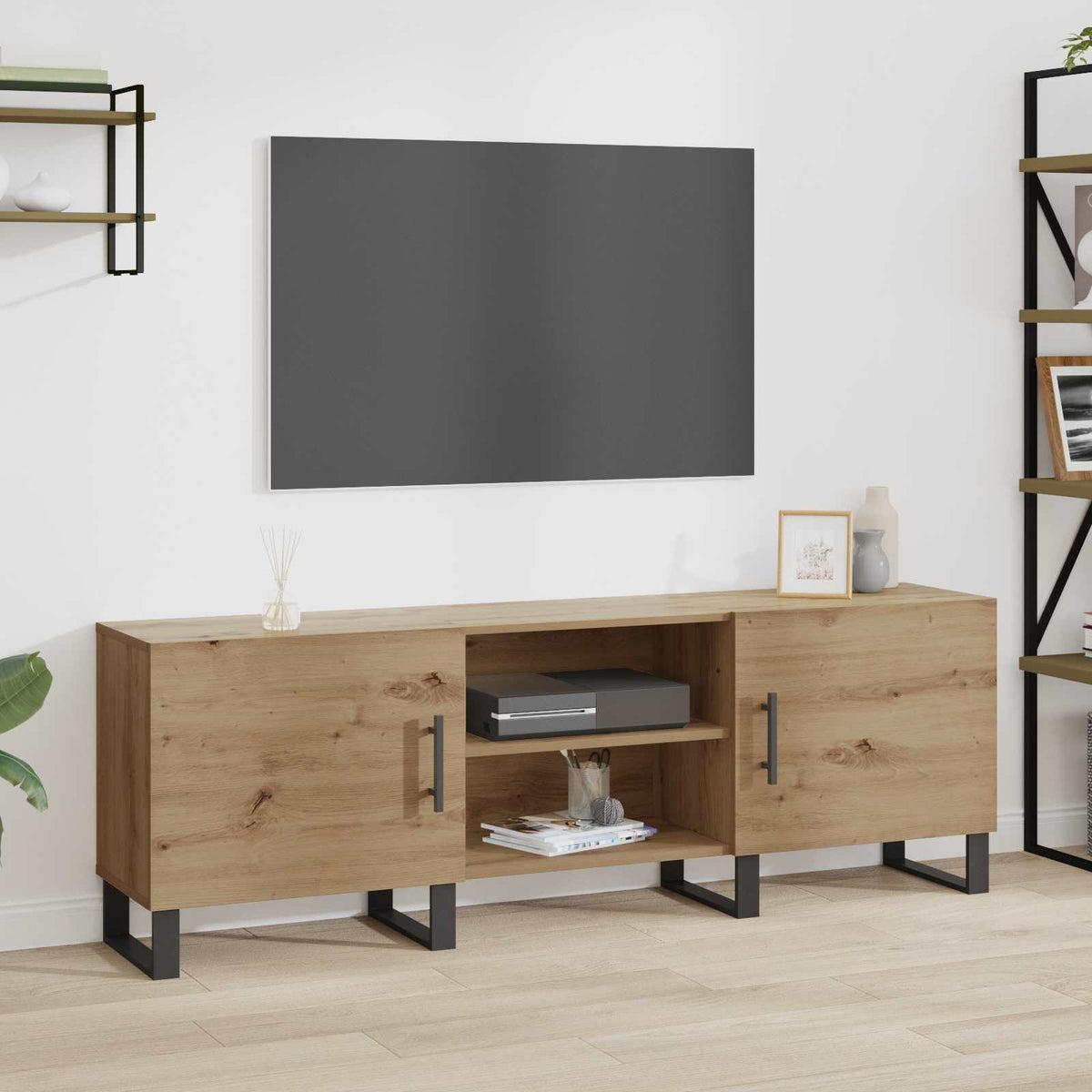 Vidaxl tv-kast 150 x 30 x 50 cm artisan eiken bewerkt hout