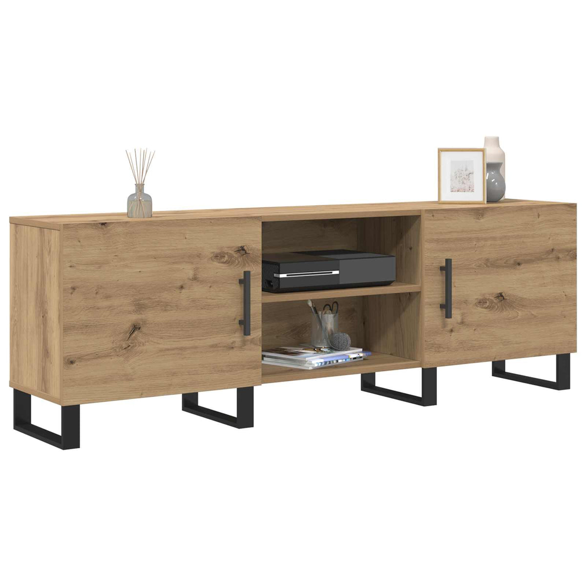 Vidaxl tv-kast 150 x 30 x 50 cm artisan eiken bewerkt hout