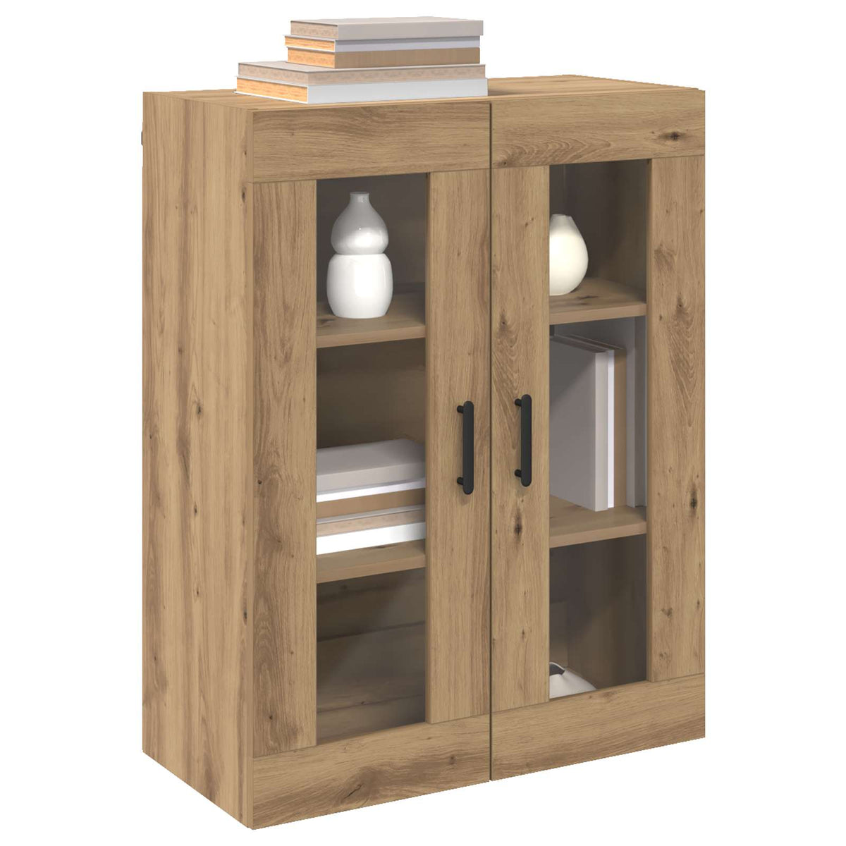 Vidaxl dressoir artisan eiken 69,5 x 34 x 90 cm bewerkt hout