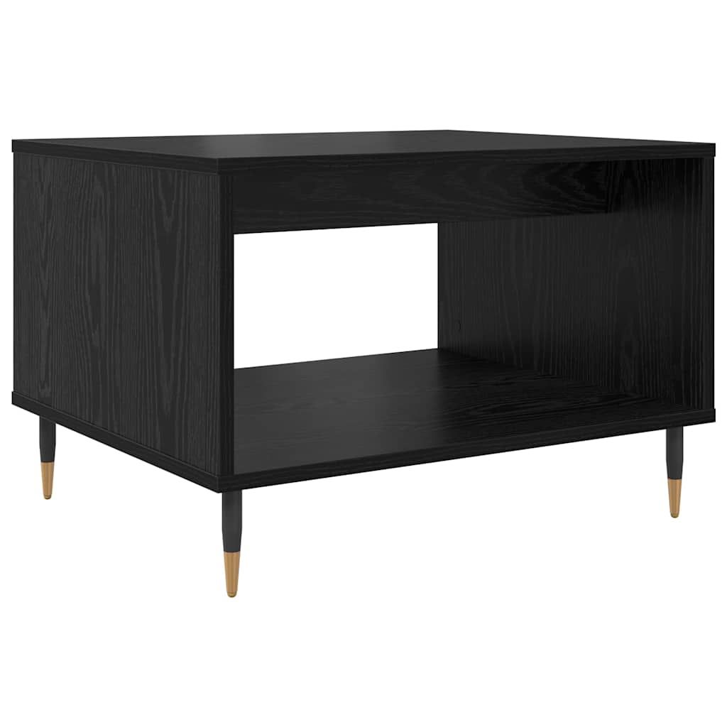 Vidaxl salontafel zwart eiken 60 x 50 x 40 cm bewerkt hout
