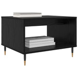 Vidaxl salontafel zwart eiken 60 x 50 x 40 cm bewerkt hout