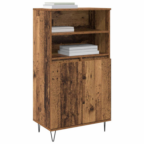 Vidaxl highboard bruin 60 x 36 x 110 cm bewerkt hout