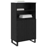 Vidaxl highboard zwart 60 x 36 x 110 cm bewerkt hout