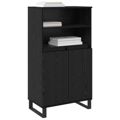 Vidaxl highboard zwart 60 x 36 x 110 cm bewerkt hout