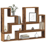 Vidaxl wandplank muurmontage oudhout 96 x 12 x 64 cm