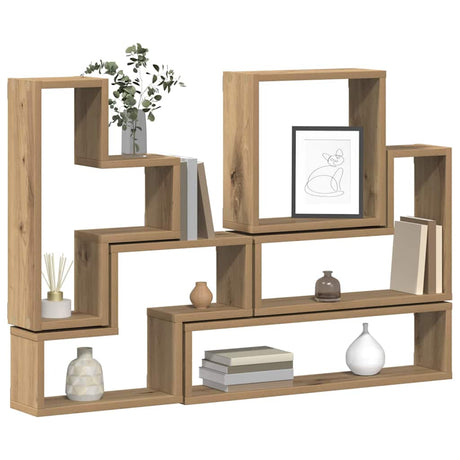 Vidaxl wandplank muurmontage artisan eiken 96 x 12 x 64 cm