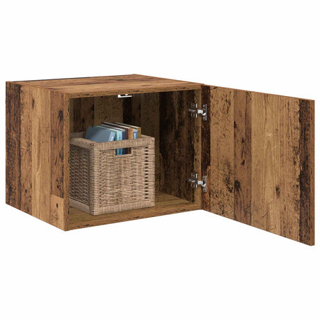 Vidaxl wandkast oud hout 50 x 42.5 x 40 cm bewerkt hout