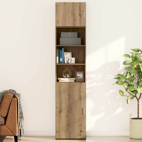 Vidaxl wandkast artisanaal eikenkleurig 50 x 42.5 x 40 cm bewerkt hout