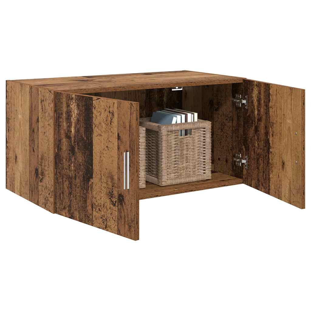 Vidaxl wandkast oud hout 80 x 42.5 x 40 cm bewerkt hout