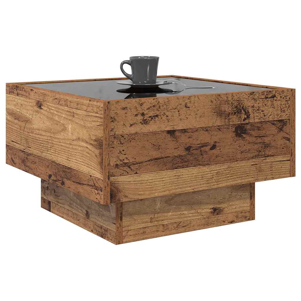 Vidaxl salontafel oud hout 50 x 50 x 30 cm