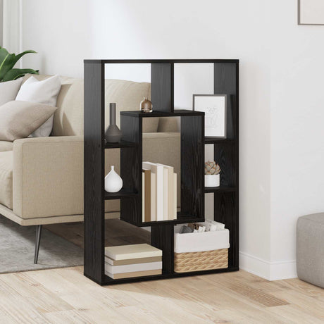 Vidaxl boekenkast 7-laags 63 x 20 x 90 cm bewerkt hout zwart eiken