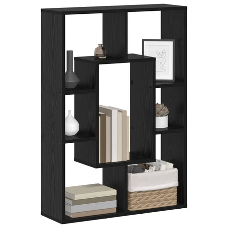 Vidaxl boekenkast 7-laags 63 x 20 x 90 cm bewerkt hout zwart eiken