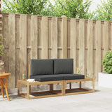 Vidaxl buiten bankenset 2 st wit en antracietkleurig polyester