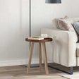 Vidaxl tafelblad ø 40 x 2,5 cm rond massief eikenhout donkerbruin