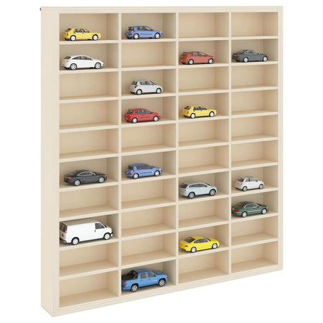 Vidaxl muurdisplaykast muurmontage beige 40 x 4,5 x 43 cm bewerkt hout