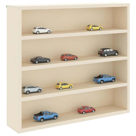 Vidaxl muurdisplaykast muurmontage beige 40 x 8,5 x 37 cm bewerkt hout