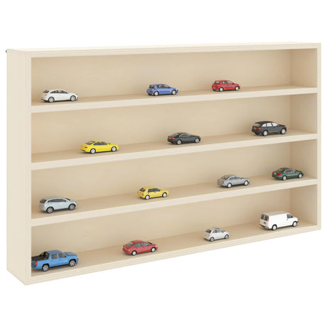 Vidaxl muurdisplaykast muurmontage beige 60 x 8,5 x 37 cm bewerkt hout