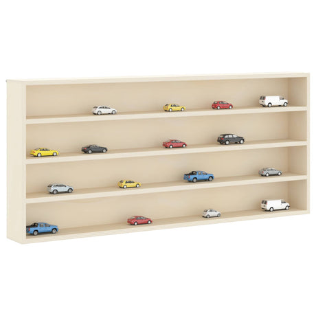 Vidaxl muurdisplaykast muurmontage beige 80 x 8,5 x 36 cm bewerkt hout