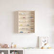 Vidaxl muurdisplaykast met plank beige 40 x 8,5 x 54 cm multiplex