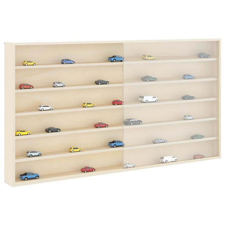Vidaxl muurdisplaykast met plank beige 100 x 8,5 x 54 cm multiplex