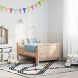 Vidaxl bedframe met hoofdeinde bruin 80 x 200 cm bewerkt hout