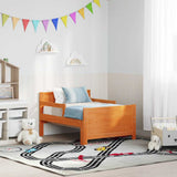 Vidaxl bedframe met hoofdeinde wasbruin 80 x 200 cm bewerkt hout