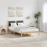 Vidaxl bedframe donkergrijs 120 x 200 cm massief grenenhout