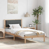 Vidaxl bedframe donkergrijs 100 x 200 cm massief grenenhout