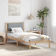 Vidaxl bedframe lichtgrijs 80 x 200 cm massief grenenhout